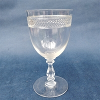 antikt slebet krystal vinglas genbrug glas